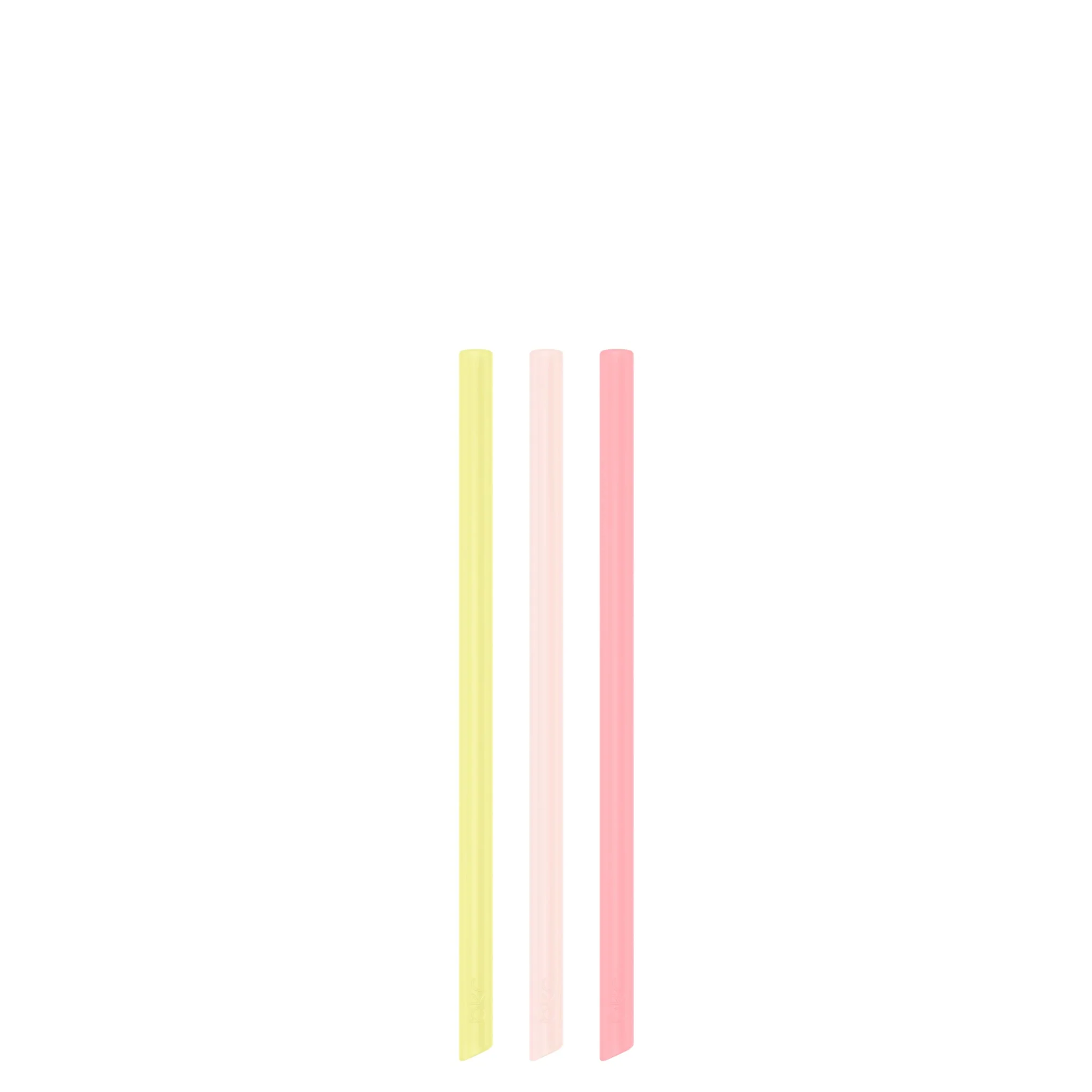 bkr LEMONADE STAND LITTLE STRAIGHT STRAWS 500ML (16OZ) SET OF THREE