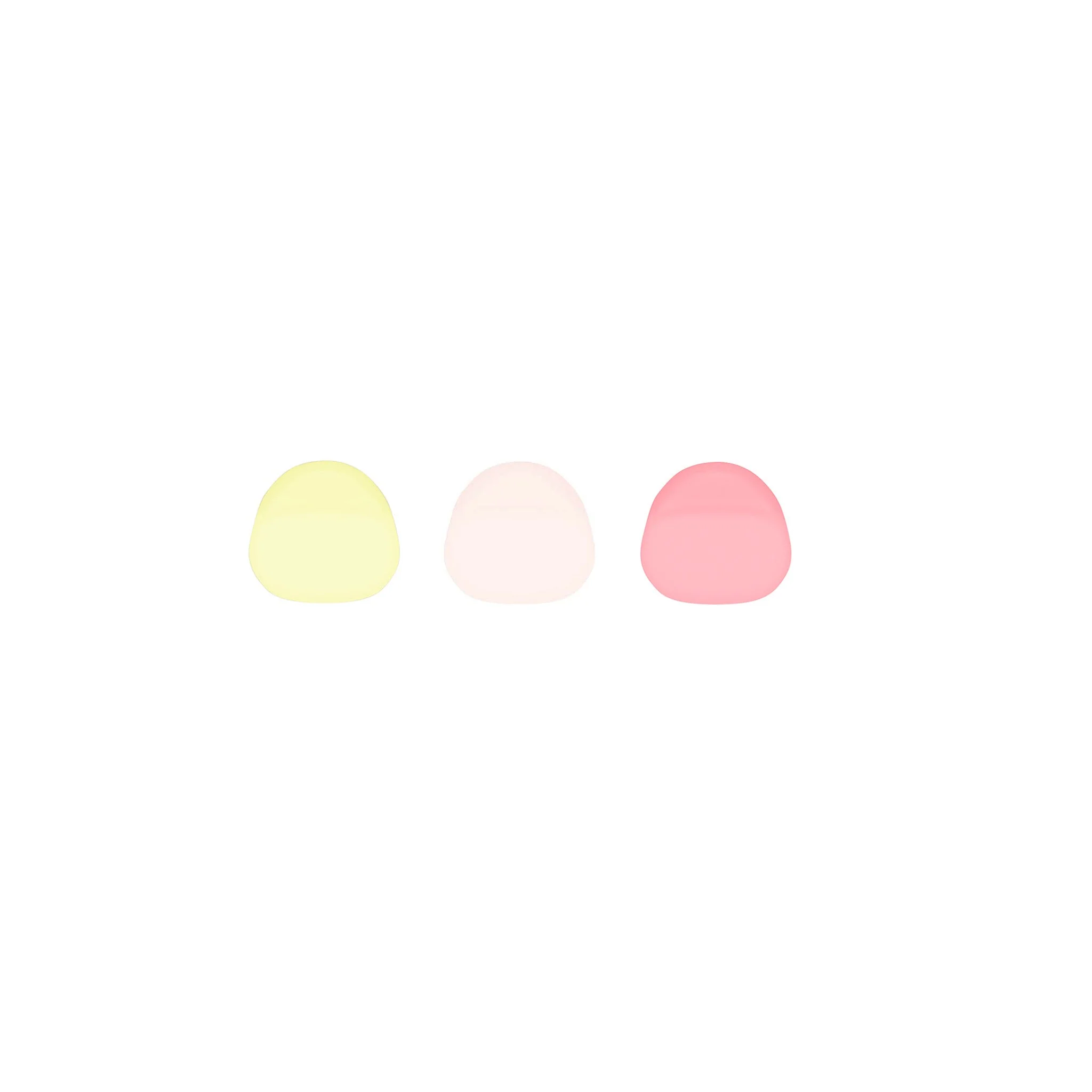 bkr LEMONADE STAND CUP CAP BUTTONS (SET OF THREE)
