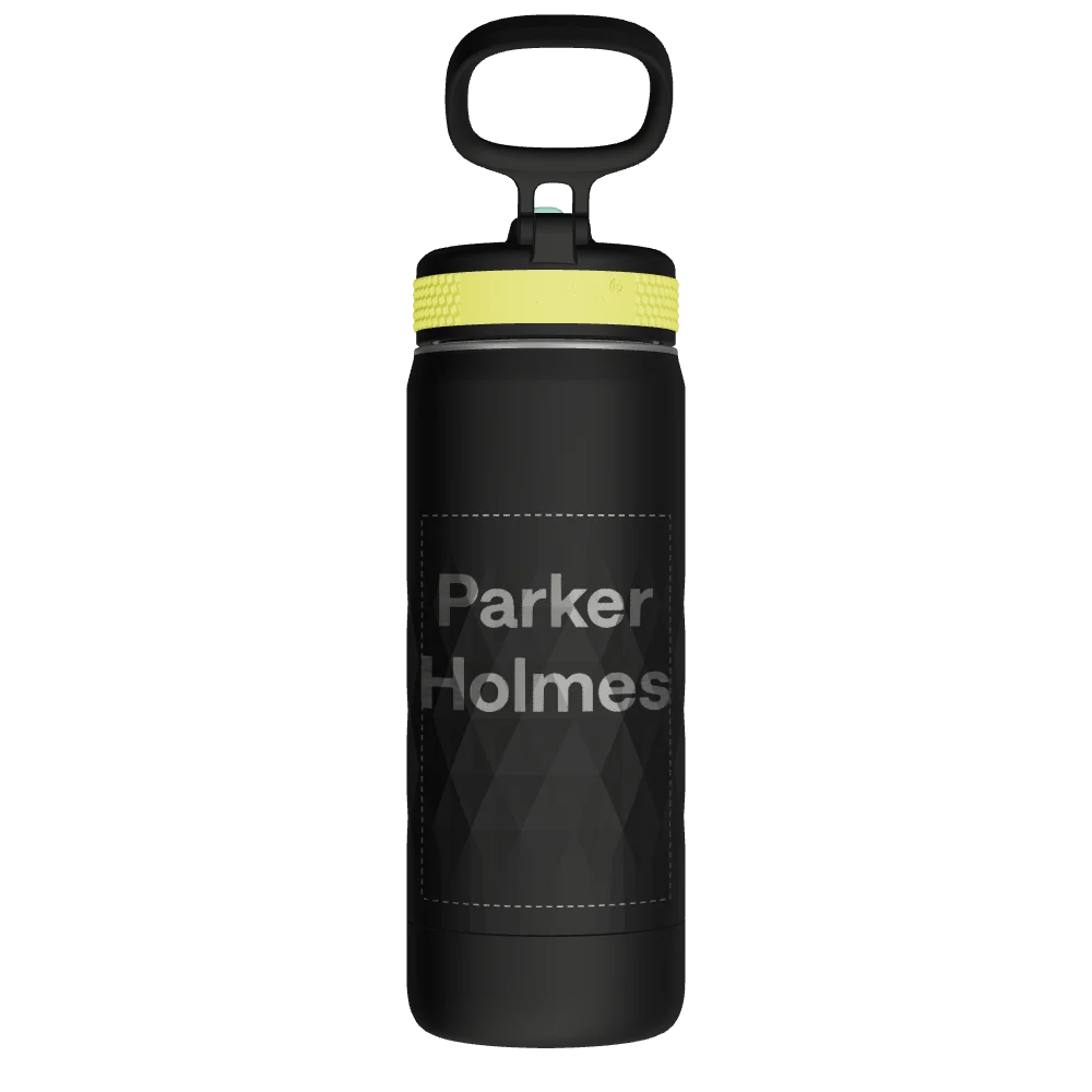 Takeya Kids Sport Water Bottle With Straw Lid - 18oz Night Glow - Model 51893-TAKEYA-KIDS-SPORT-WATER-BOTTLE-WITH-STRAW-LID-CUSTOMIZED-46-18OZ-NIGHT-GLOW