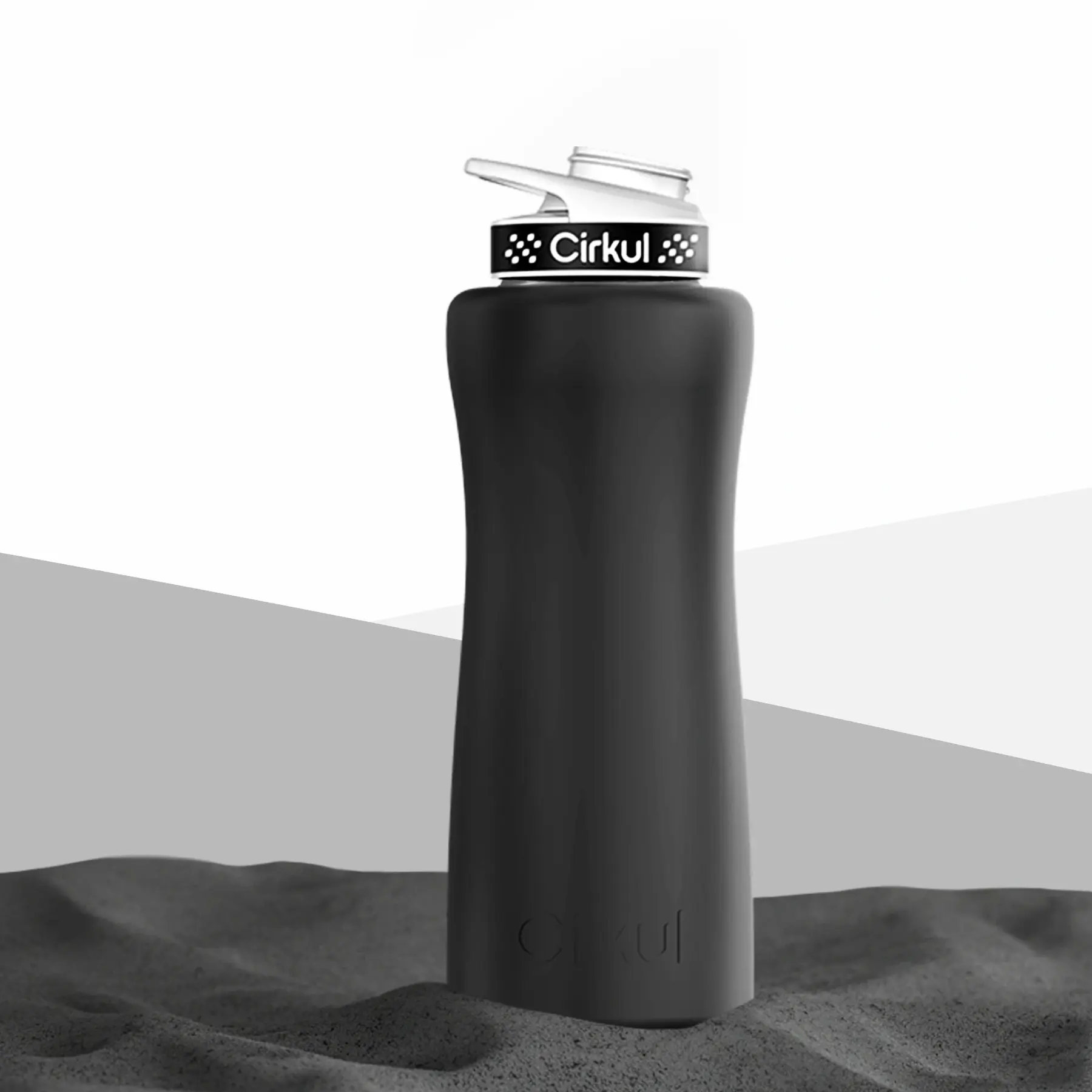 Cirkul 32oz. Matte Black Stainless Steel Bottle