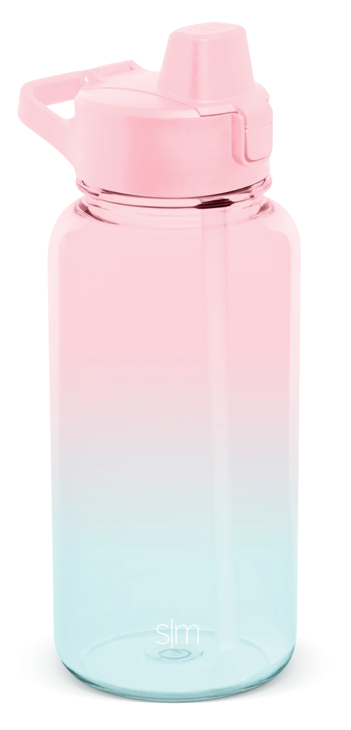 Simple Modern Plastic Summit With Simple Flip Silicone Straw Lid - 32oz Sweet Taffy