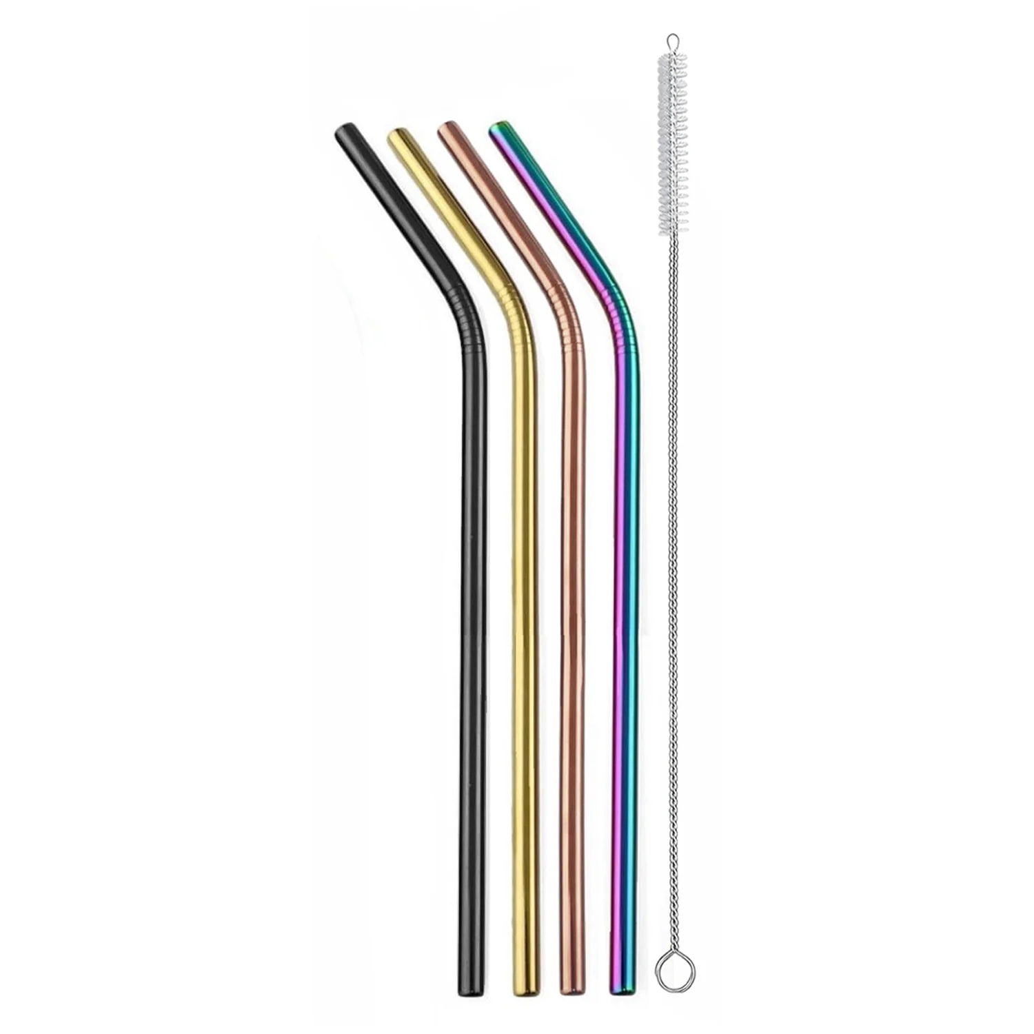 Ello Stainless Reusable Straws - Set of 4