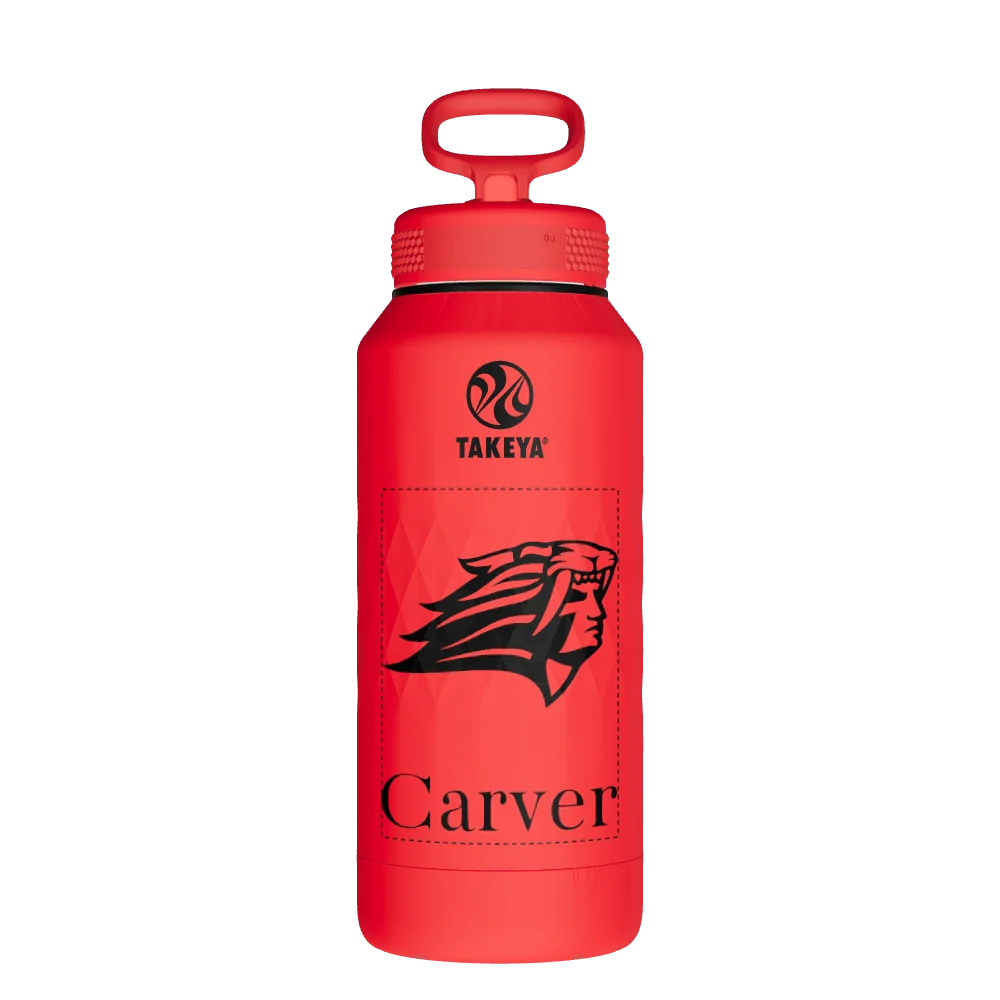 Takeya Sport Water Bottle - 32oz Crimson Straw