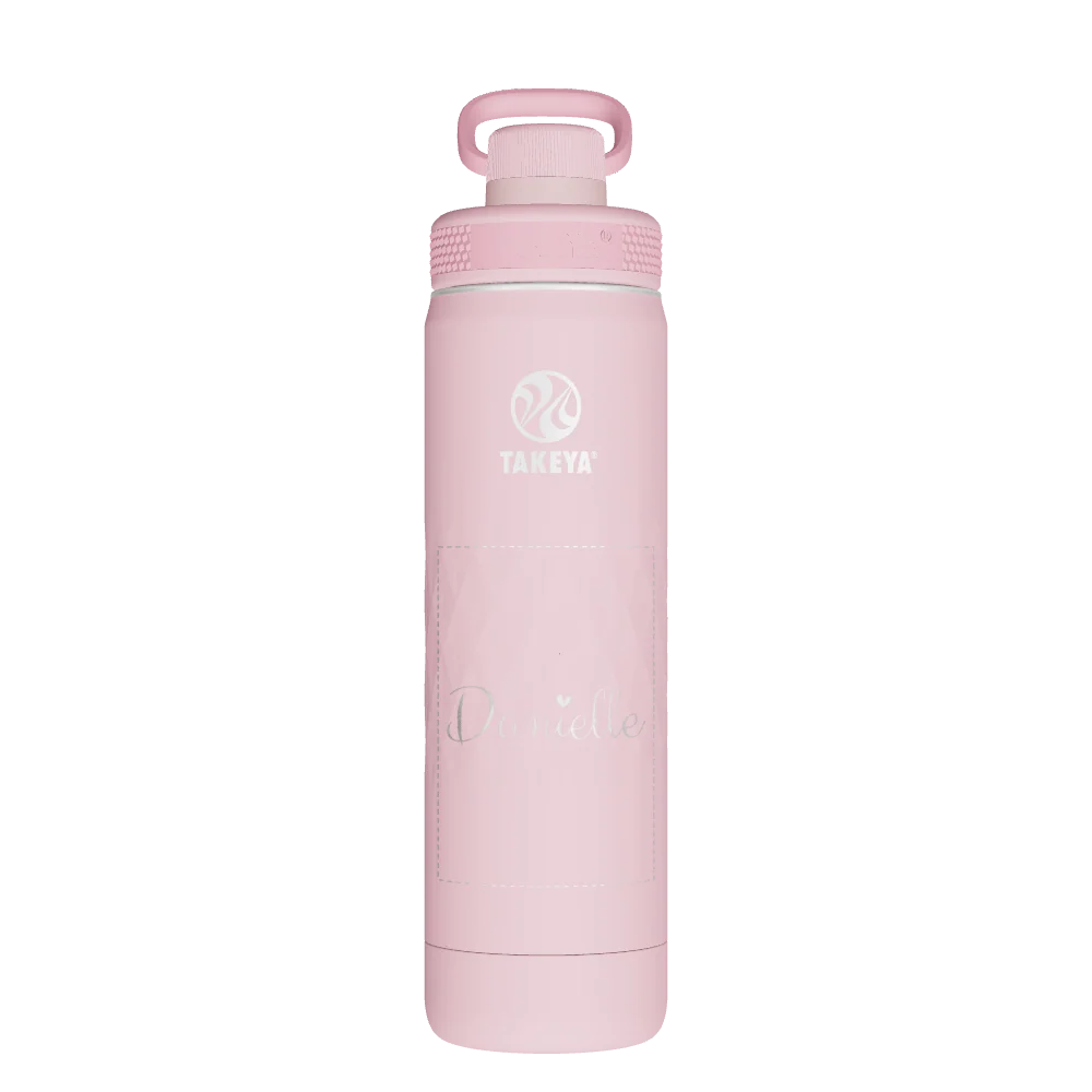 Takeya Sport Water Bottle - 22oz Peony Spout - Model 51321-TAKEYA-SPORT-WATER-BOTTLE-CUSTOMIZED-331-22OZ-PEONY-SPOUT