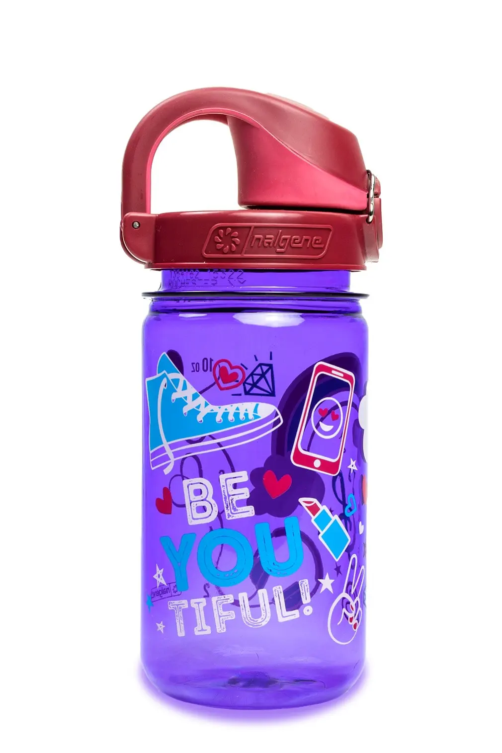 Nalgene 12oz On-The-Fly Kids Lock-Top Bottle with Graphics - Model 1263-0030