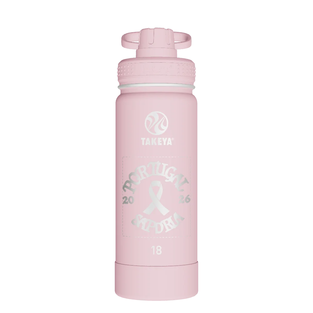 Takeya Actives Water Bottle With Spout Lid - 18oz Blush - Model 51079-TAKEYA-ACTIVES-WATER-BOTTLE-WITH-SPOUT-LID-CUSTOMIZED-143-18OZ-BLUSH