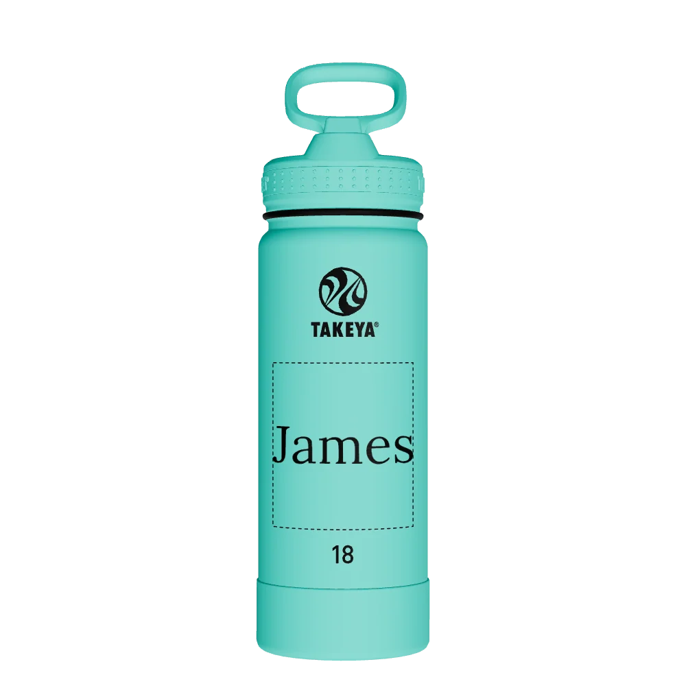 Takeya Actives Water Bottle With Straw Lid - 18oz Teal