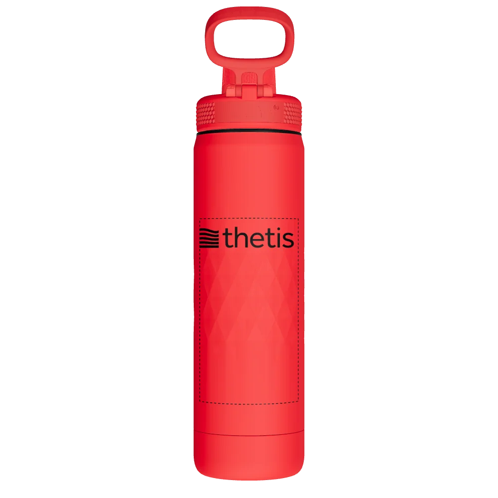 Takeya Sport Water Bottle - 22oz Crimson Spout - Model 51317-TAKEYA-SPORT-WATER-BOTTLE-CUSTOMIZED-30-22OZ-CRIMSON-SPOUT