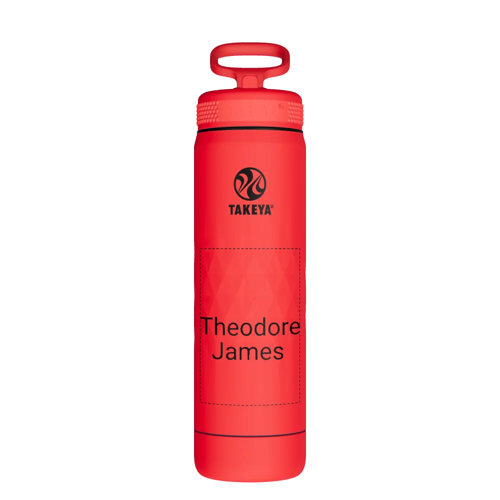 Takeya Sport Water Bottle - 22oz Crimson Straw - Model 51325-TAKEYA-SPORT-WATER-BOTTLE-CUSTOMIZED-188-22OZ-CRIMSON-STRAW