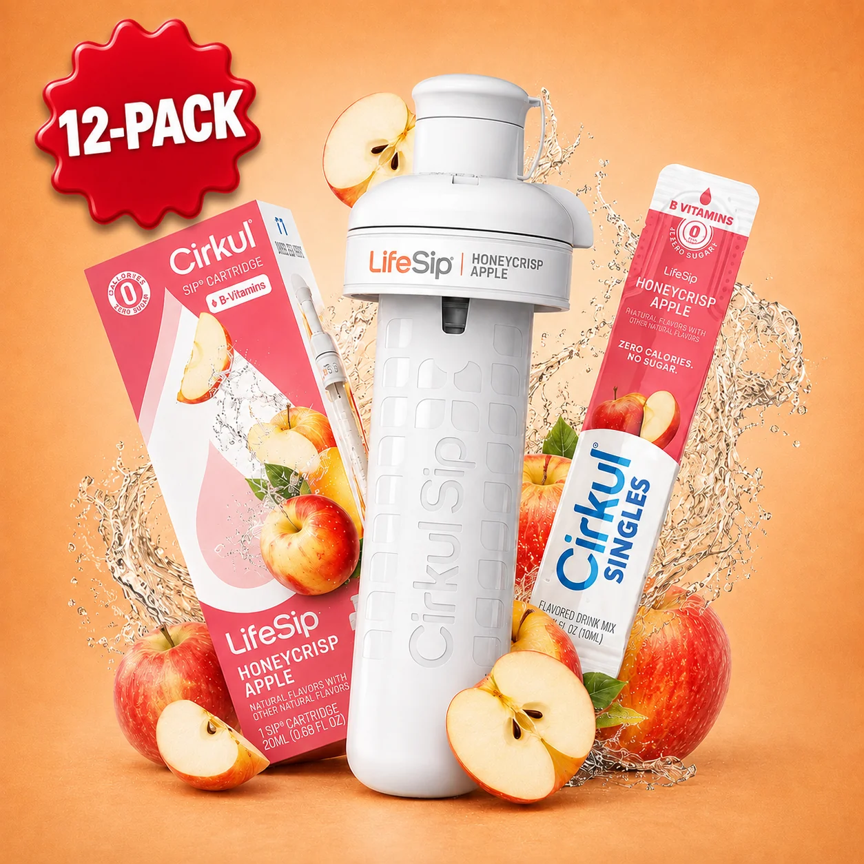 Cirkul 12-Pack LifeSip® Honeycrisp Apple + FREE 12-Pack