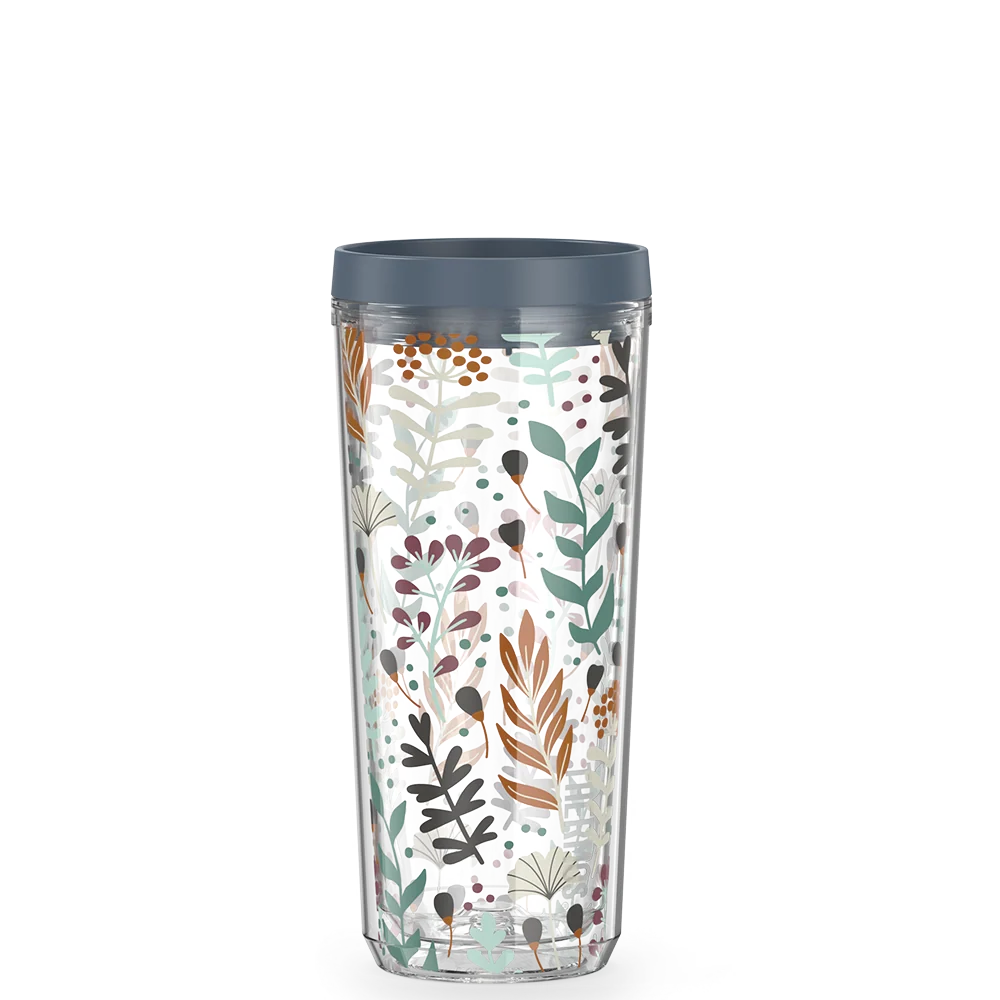 THERMOS 24oz Double Wall Tumbler Whimsical Leaves
