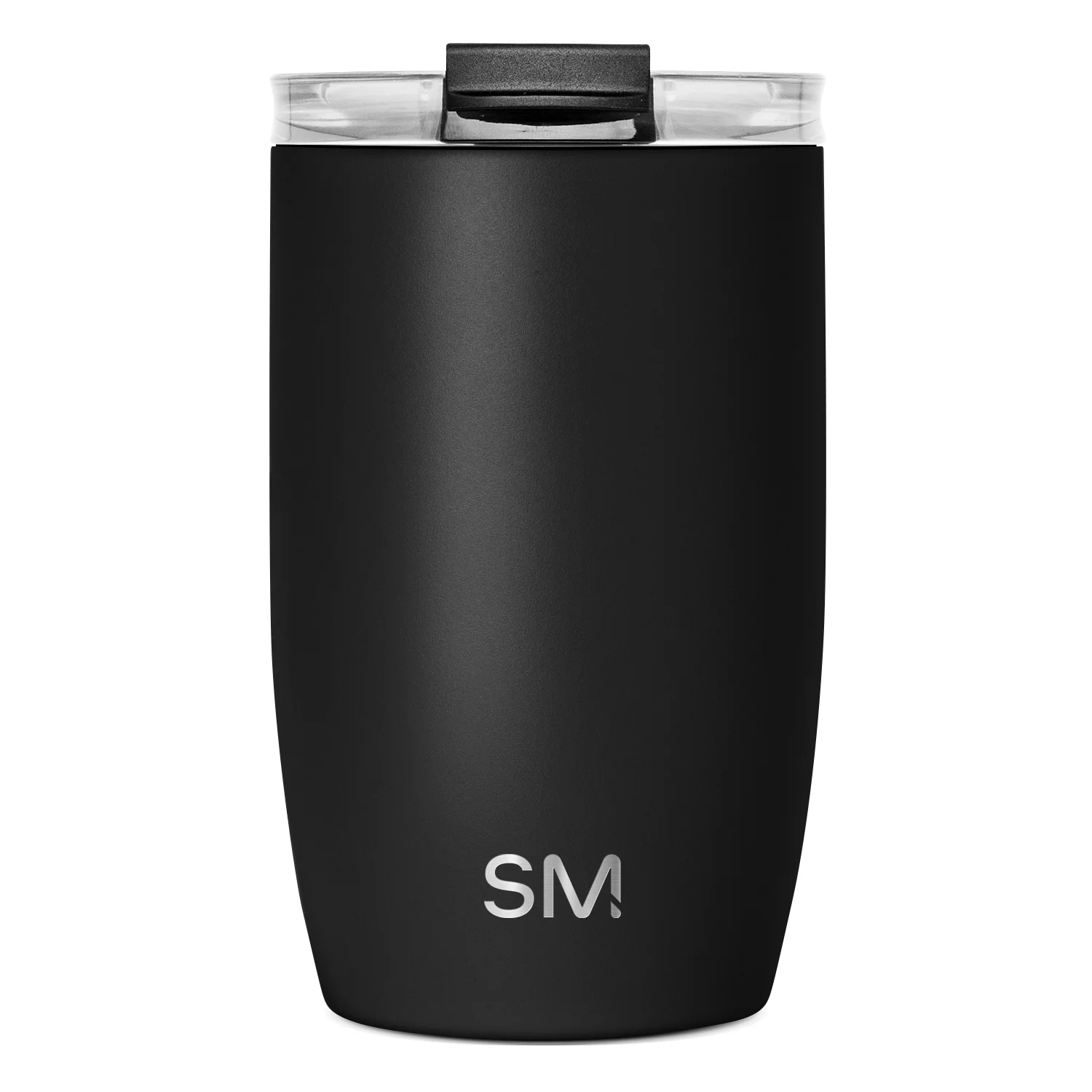 Simple Modern Voyager Tumbler with Clear Flip Lid & Straw - 12oz Midnight Black