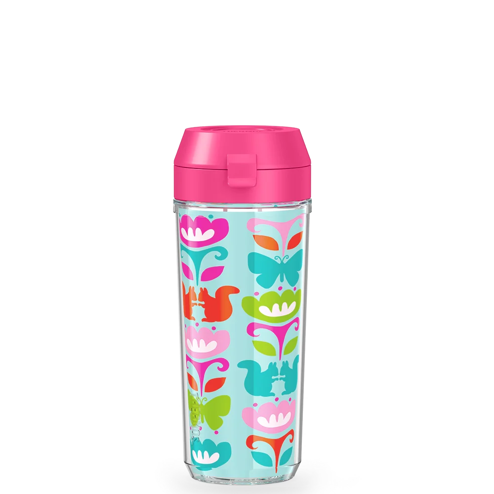 THERMOS 18oz Double Wall Water Bottle Squirrel Rows