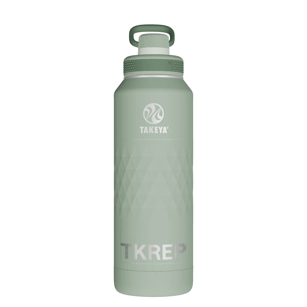 Takeya Sport Water Bottle - 40oz Eucalyptus Spout