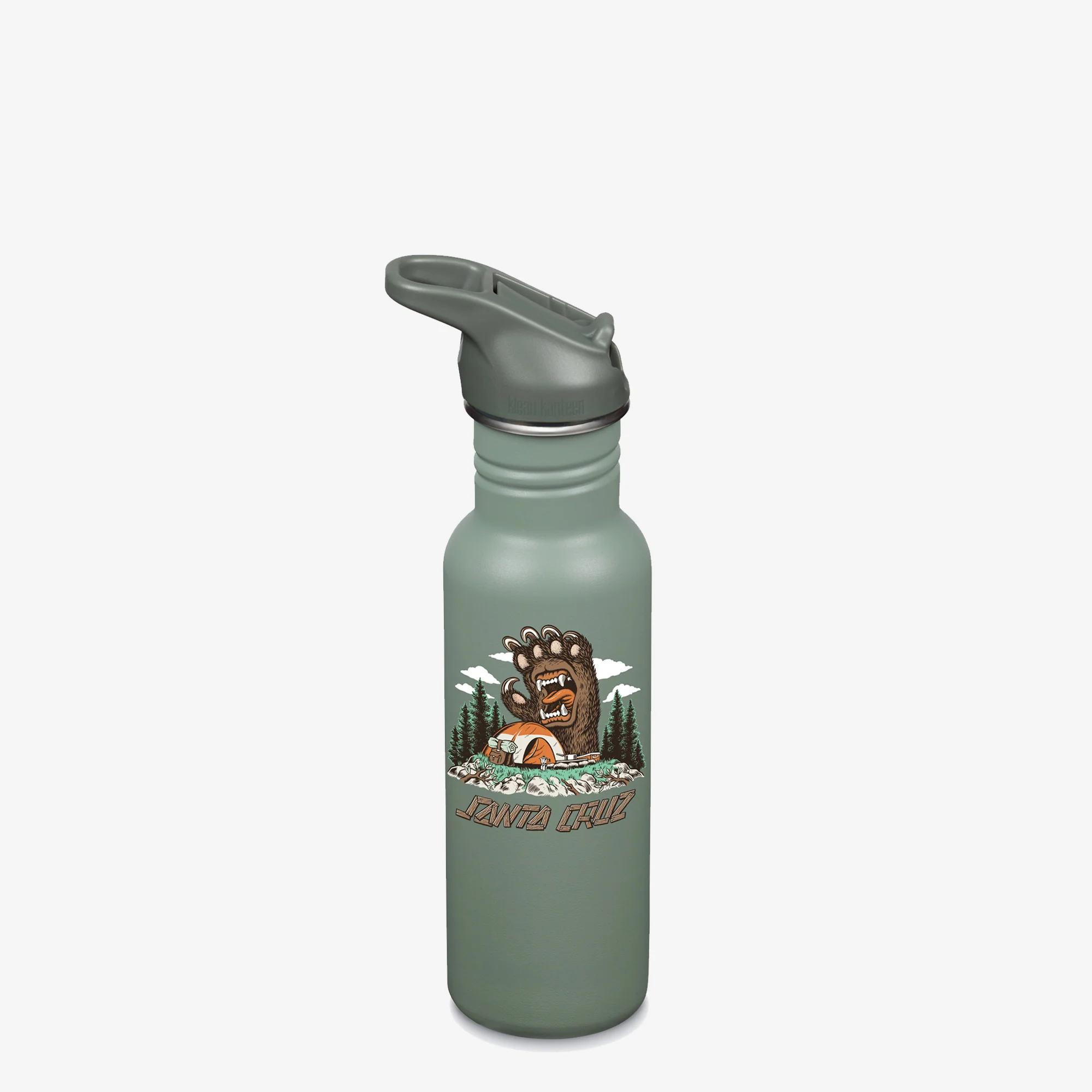 Klean Kanteen 18oz Classic with Flip Seal Sport Cap - Santa Cruz - Screaming Grizzly