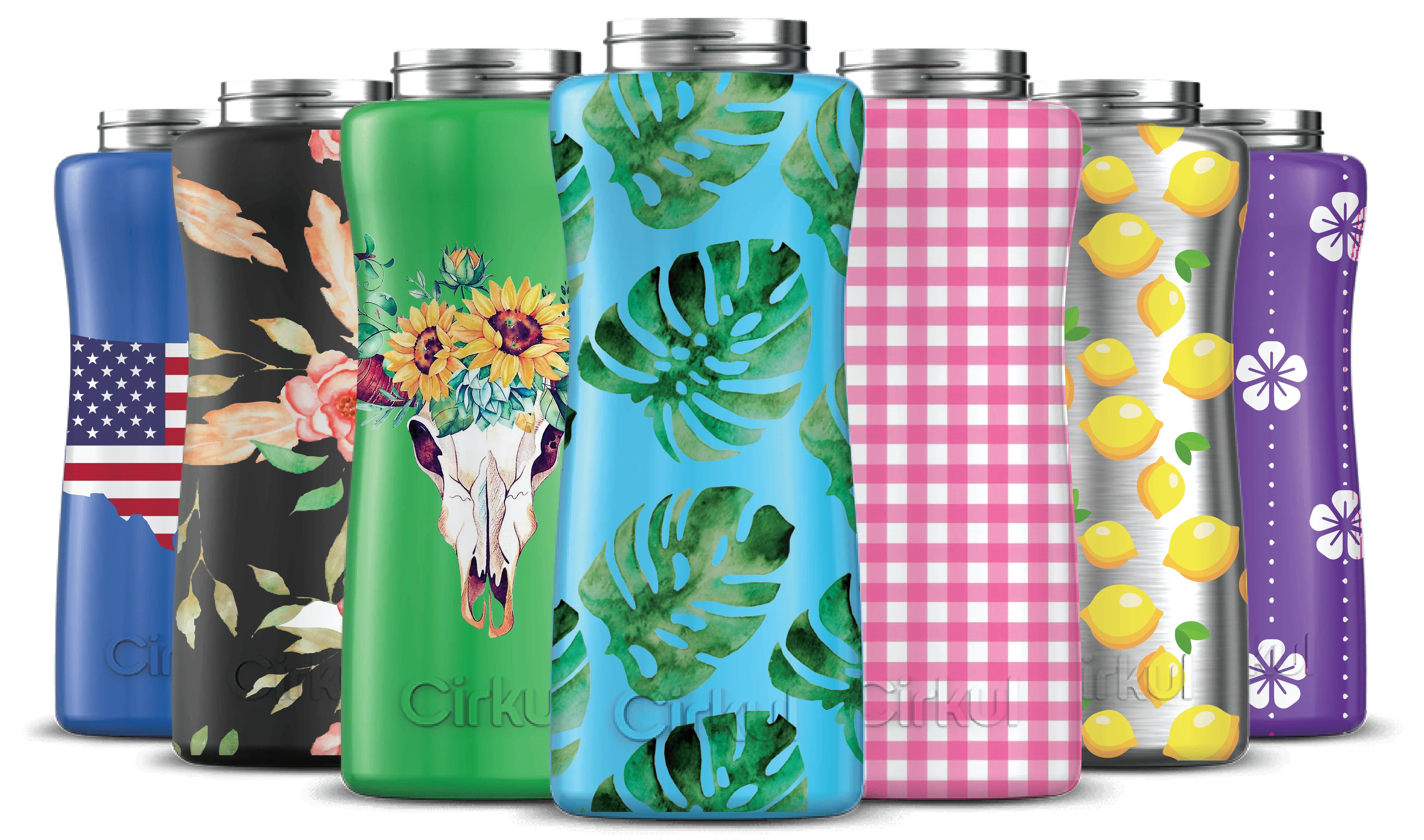 Cirkul Custom 32oz. Stainless Steel Bottle & Comfort Grip Lid