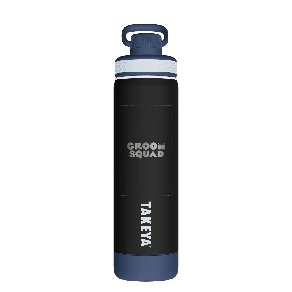 Takeya Sport Water Bottle Soft Touch With Spout Lid - 22oz Dark Era