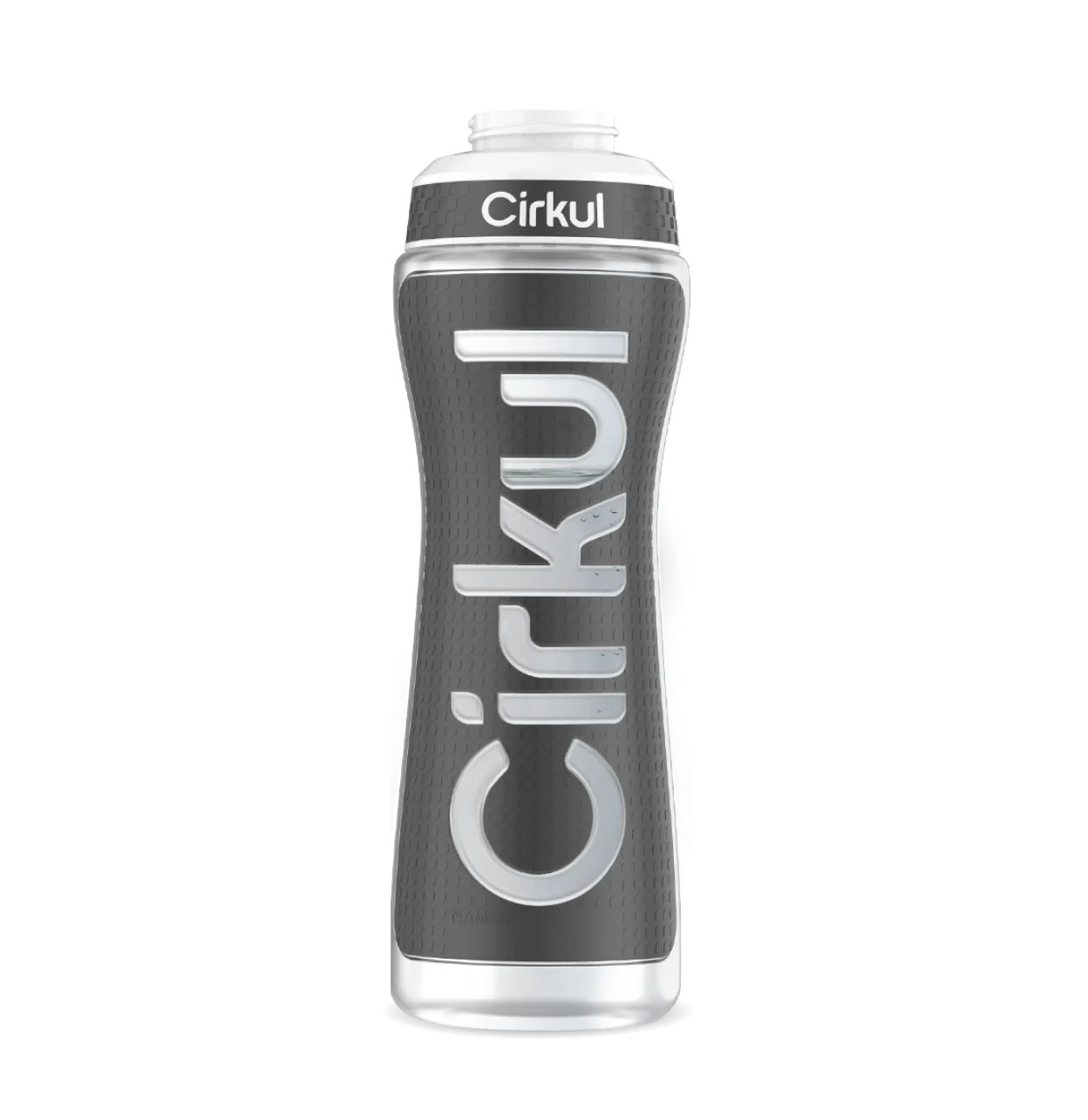 Cirkul Limited Edition: 22oz. Gray Grip Squeeze Plastic Bottle with Sport Lid