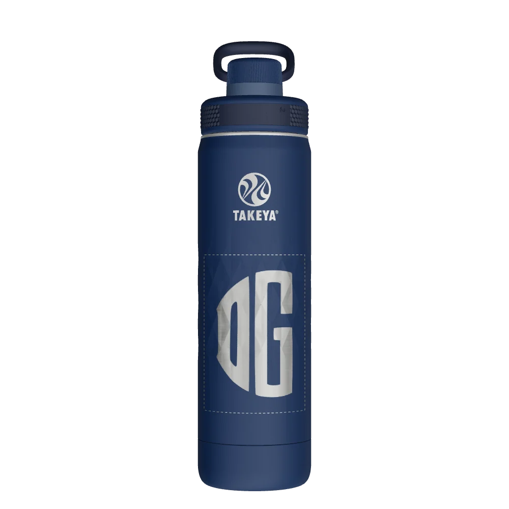 Takeya Sport Water Bottle - 22oz Indigo Spout - Model 51316-TAKEYA-SPORT-WATER-BOTTLE-CUSTOMIZED-15-22OZ-INDIGO-SPOUT