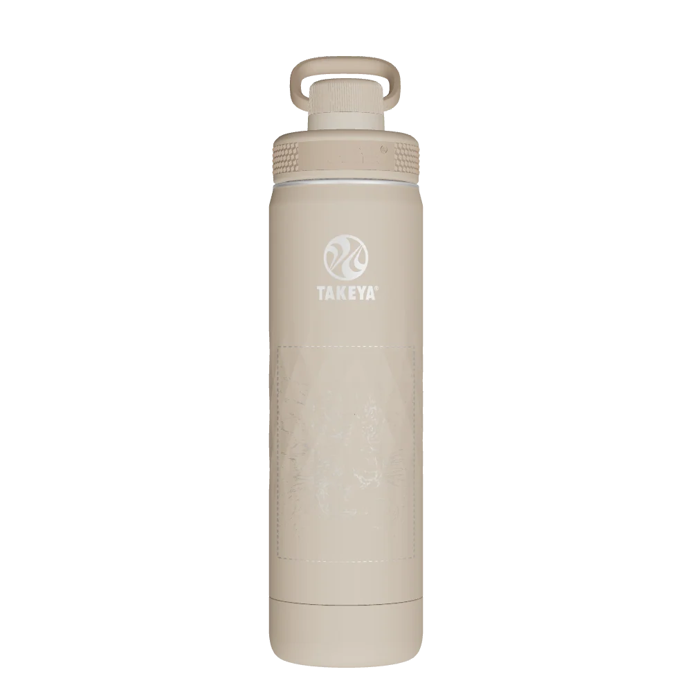 Takeya Sport Water Bottle - 22oz Almond Spout - Model 51320-TAKEYA-SPORT-WATER-BOTTLE-CUSTOMIZED-157-22OZ-ALMOND-SPOUT