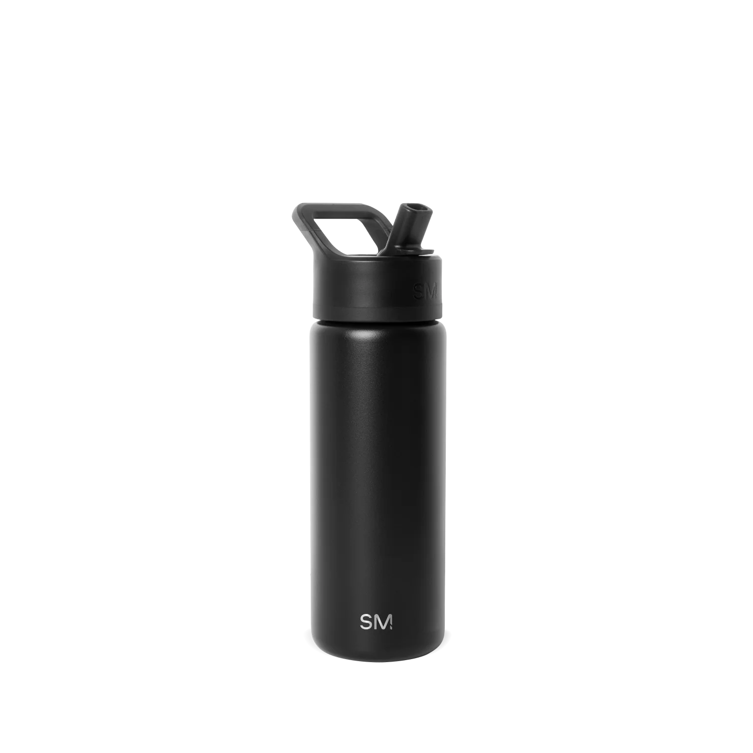 Simple Modern Summit Kids Water Bottle with Straw Lid - 18oz Midnight Black