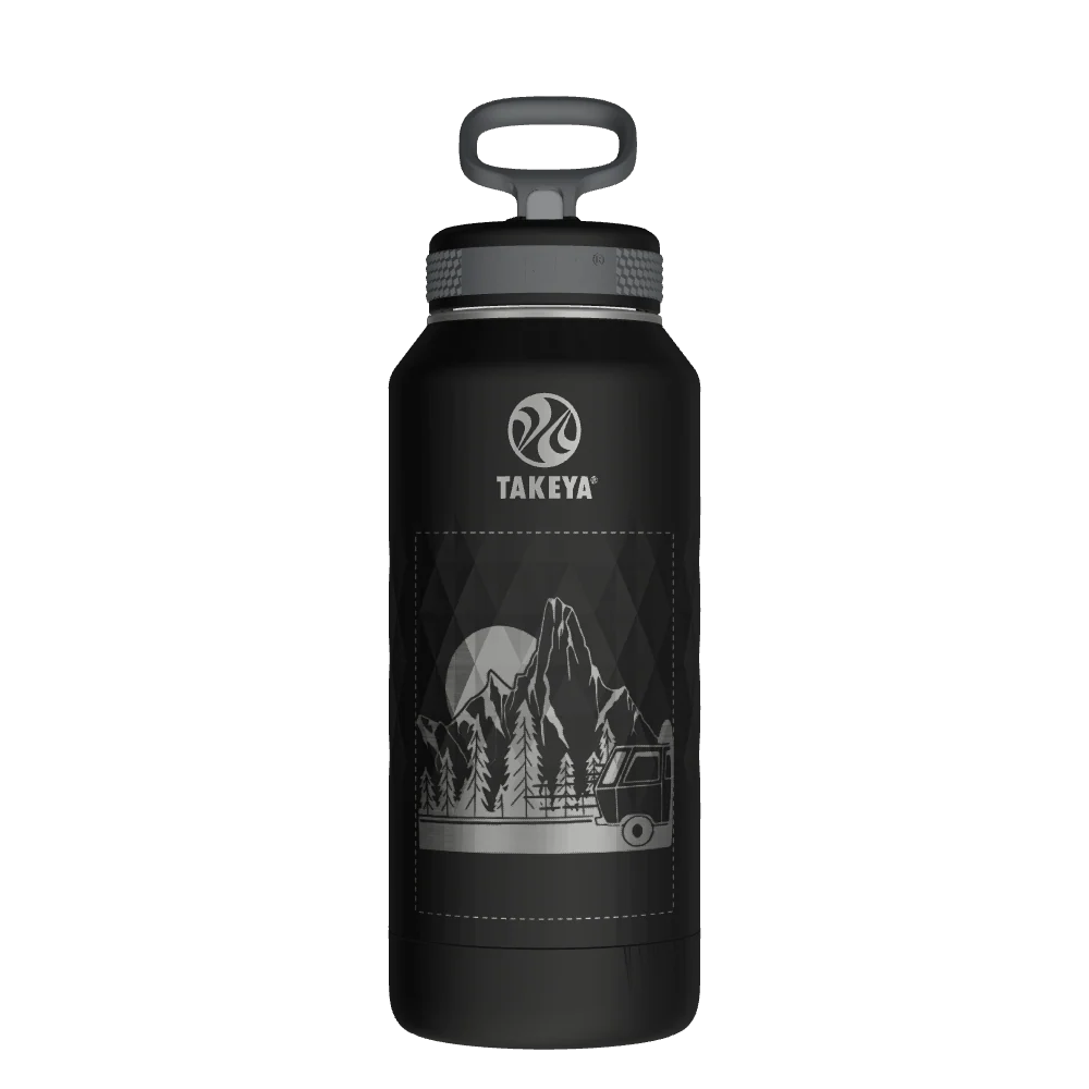 Takeya Sport Water Bottle - 32oz Obsidian Straw - Model 51339-TAKEYA-SPORT-WATER-BOTTLE-CUSTOMIZED-344-32OZ-OBSIDIAN-STRAW