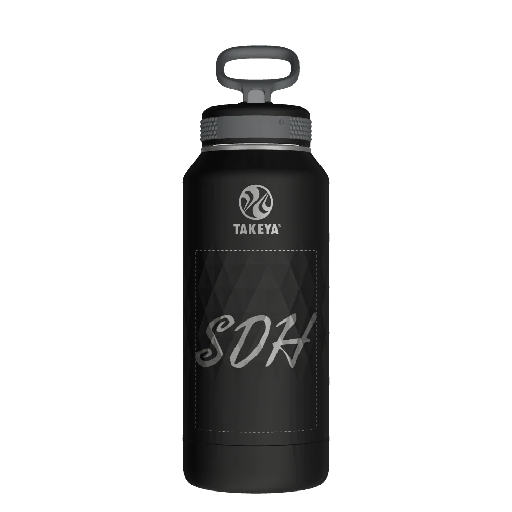 Takeya Sport Water Bottle - 32oz Obsidian Straw