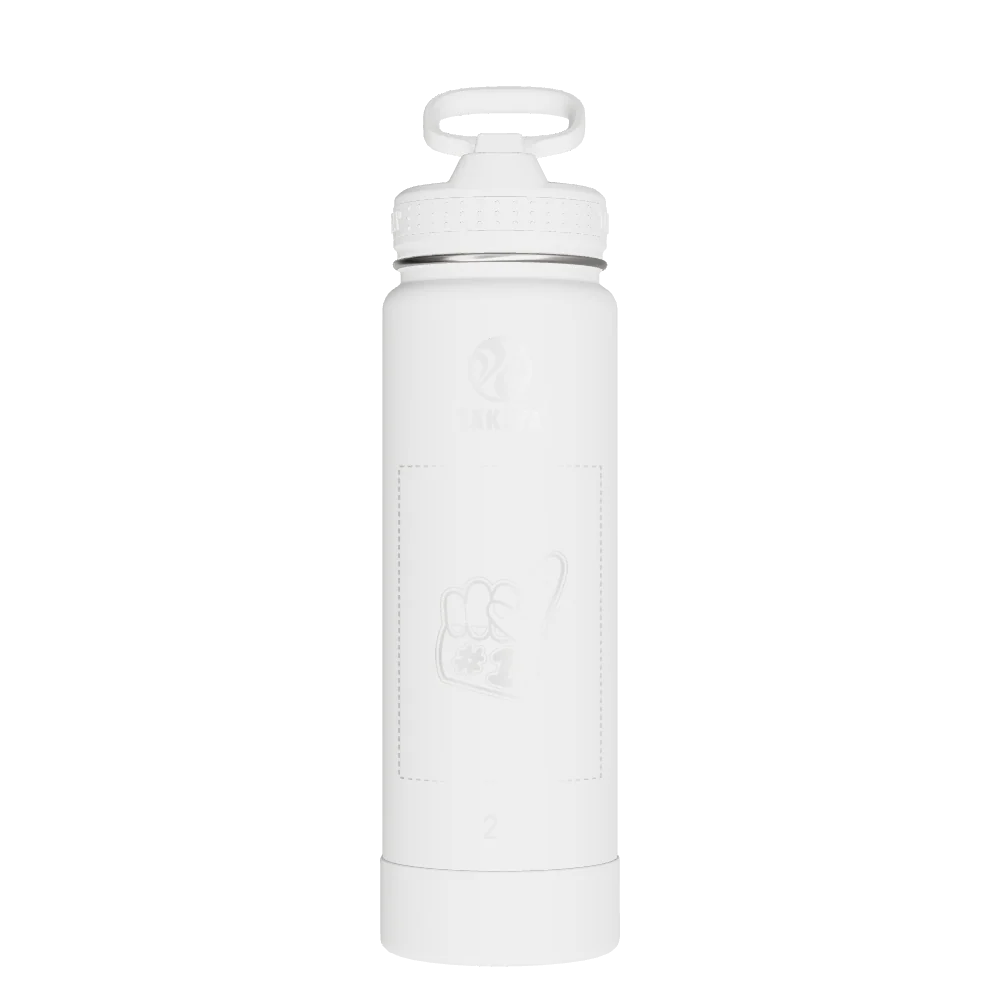 Takeya Actives Water Bottle With Straw Lid - 24oz Arctic - Model 51220-TAKEYA-ACTIVES-WATER-BOTTLE-WITH-STRAW-LID-CUSTOMIZED-126-24OZ-ARCTIC