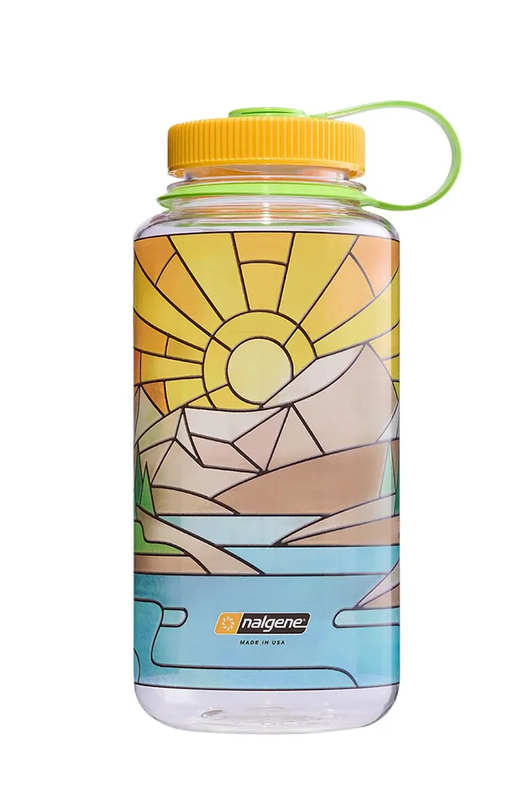 Nalgene 32oz Wide Mouth Stained Glass Print Bottles