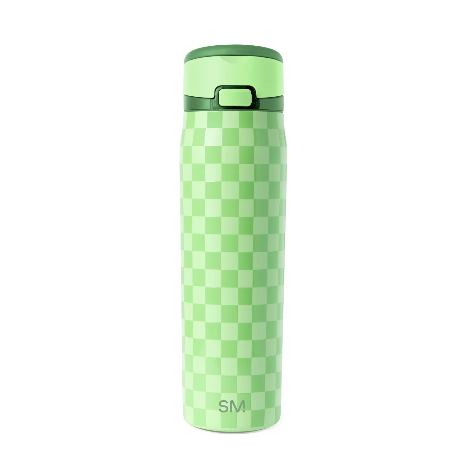 Simple Modern Mesa Loop with Covered Straw - 24oz Lime Checkmate