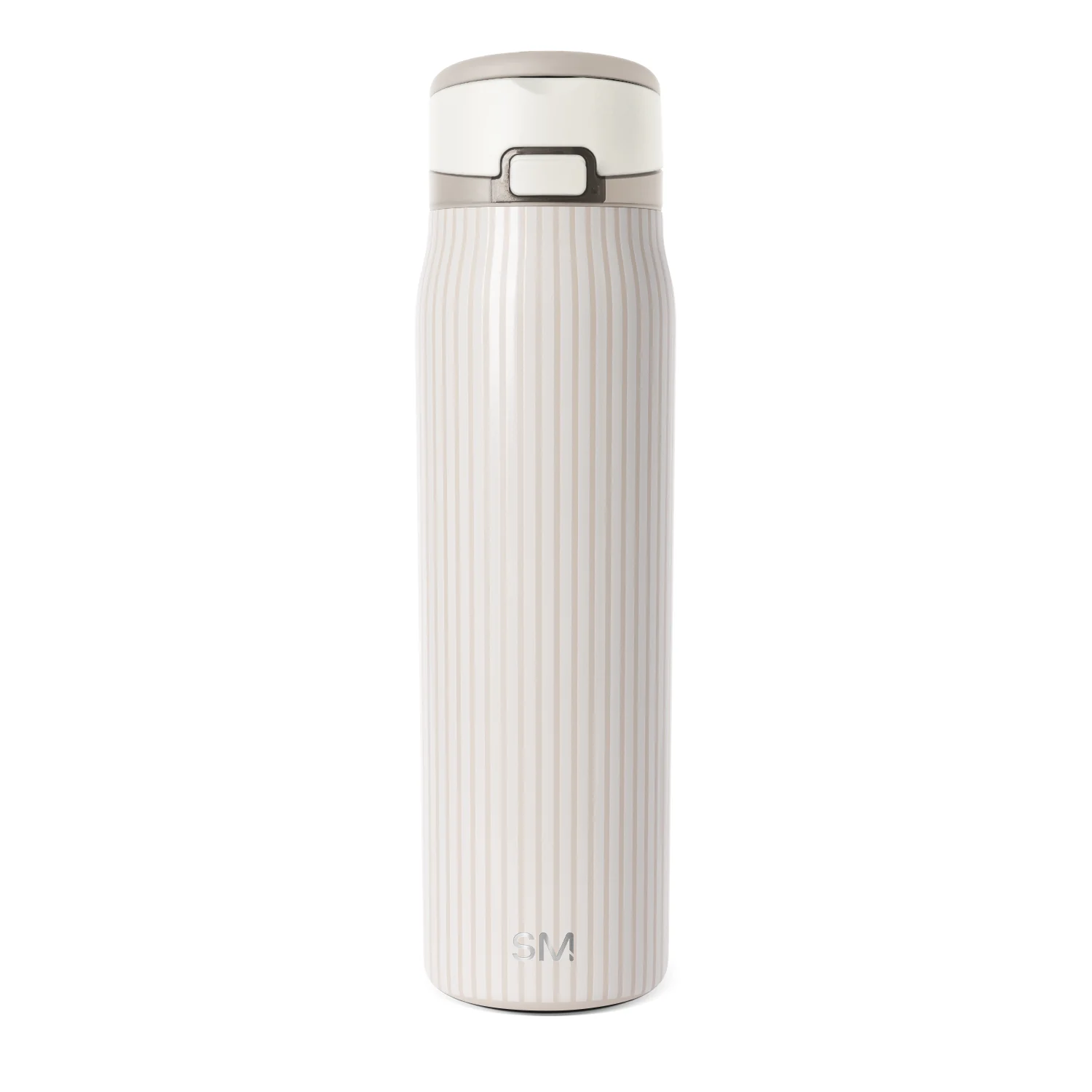 Simple Modern Mesa Loop with Covered Straw - 30oz Almond Birch Stripes