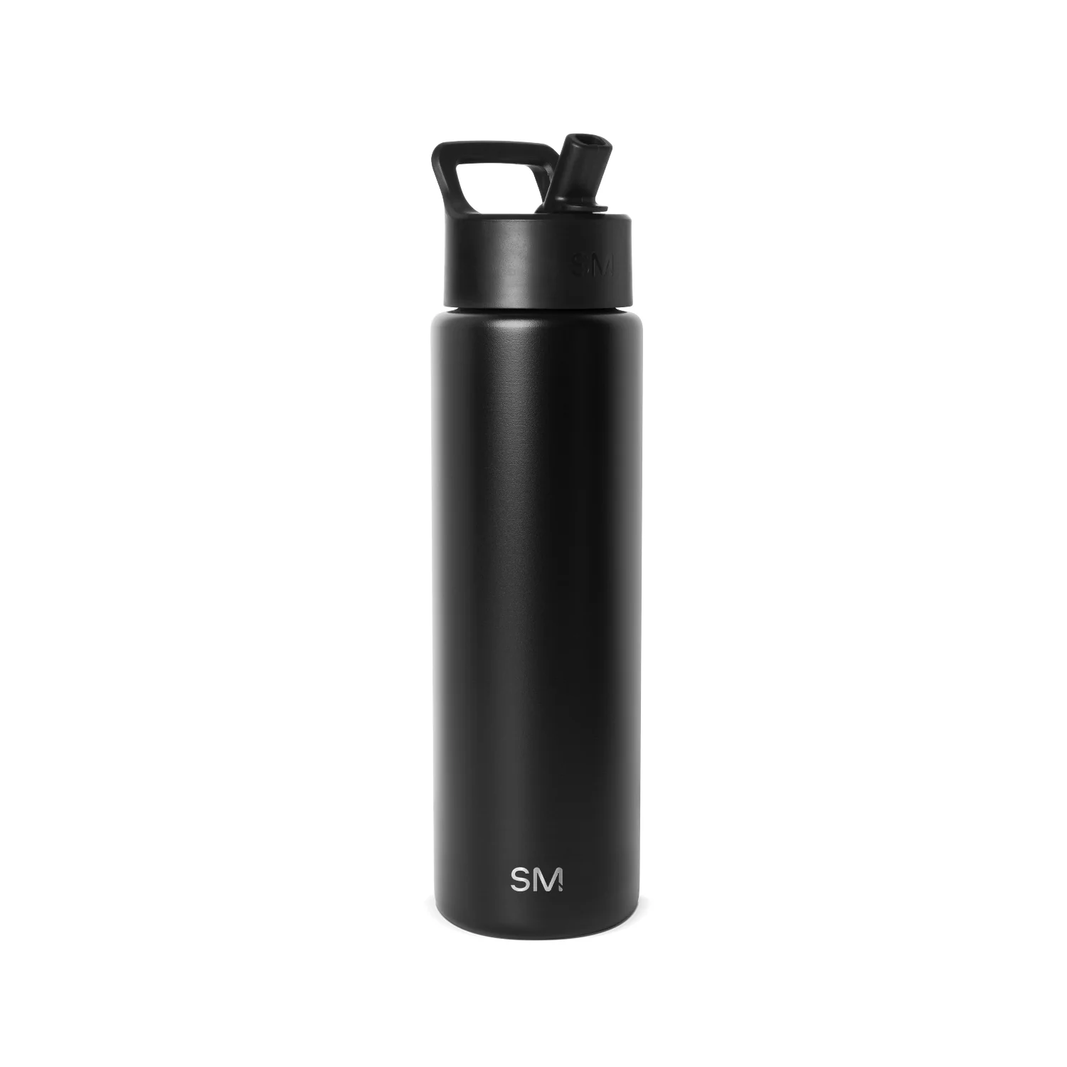 Simple Modern Summit Water Bottle with Straw Lid - 30oz Midnight Black