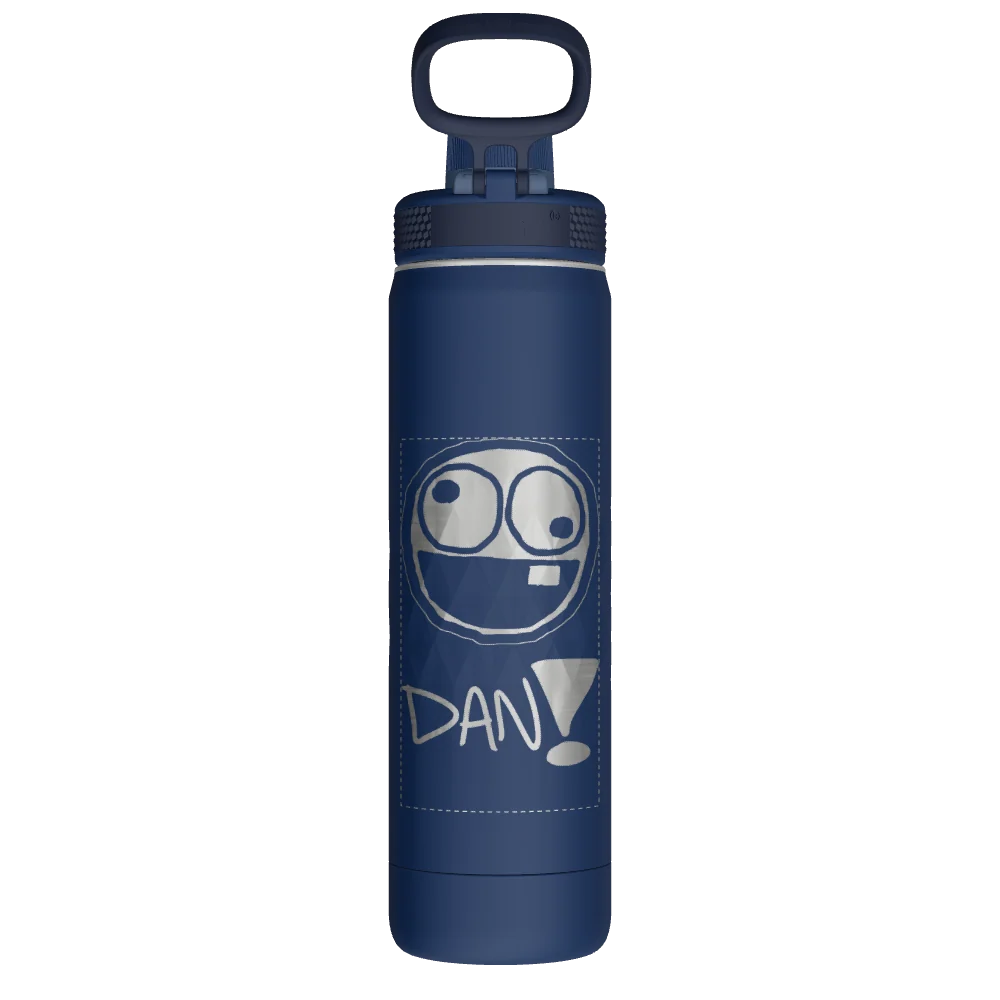 Takeya Sport Water Bottle - 22oz Indigo Spout - Model 51316-TAKEYA-SPORT-WATER-BOTTLE-CUSTOMIZED-237-22OZ-INDIGO-SPOUT
