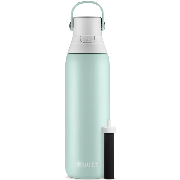 Brita Premium Filtering Water Bottle - Stainless Glacier, 20oz