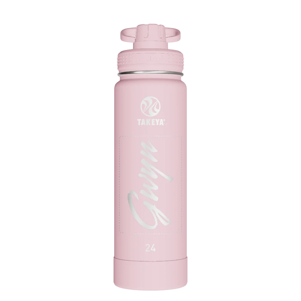 Takeya Actives Water Bottle With Spout Lid - 24oz Blush - Model 51054-TAKEYA-ACTIVES-WATER-BOTTLE-WITH-SPOUT-LID-CUSTOMIZED-185-24OZ-BLUSH