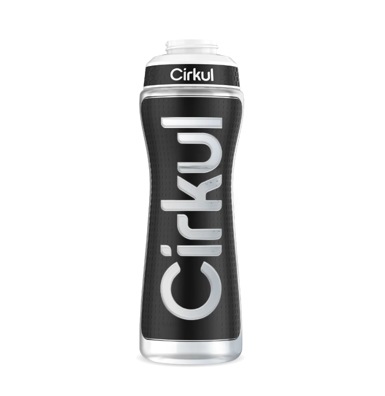 Cirkul Limited Edition: 22oz. Black Grip Squeeze Plastic Bottle with Sport Lid