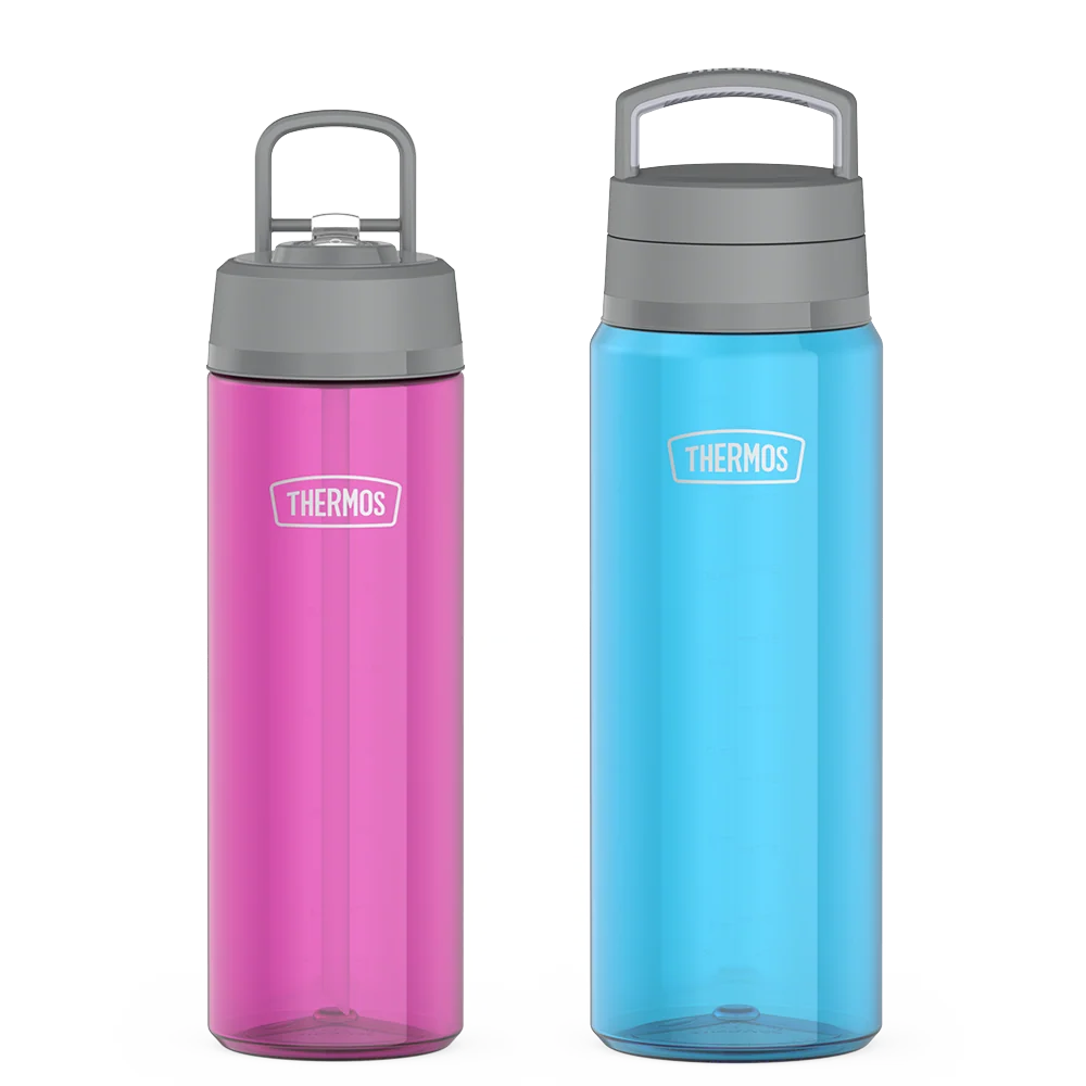 THERMOS 26oz Straw Lid & 32oz Screw Top Lid Tritan™ Water Bottle Bundle - Aubergine & Teal