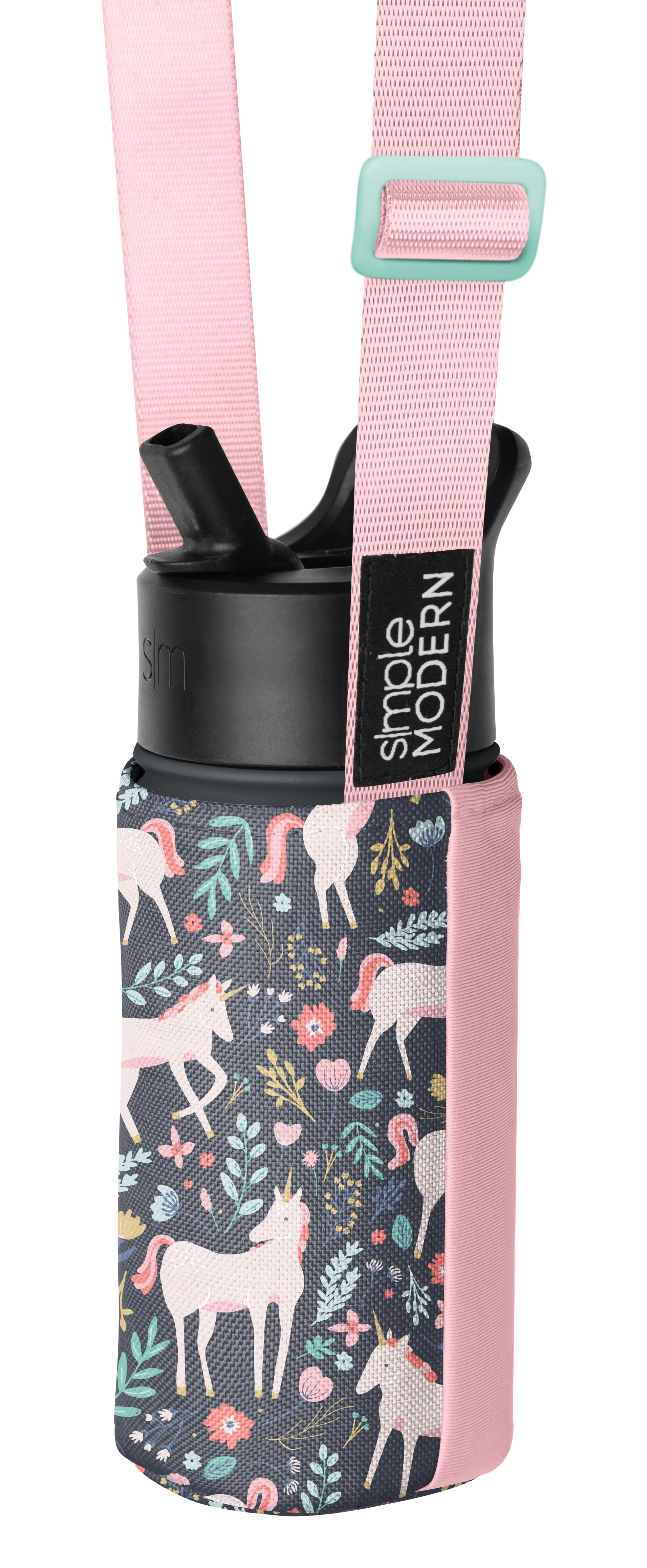 Simple Modern Adventure Water Bottle Sling - Kids - Unicorn Fields