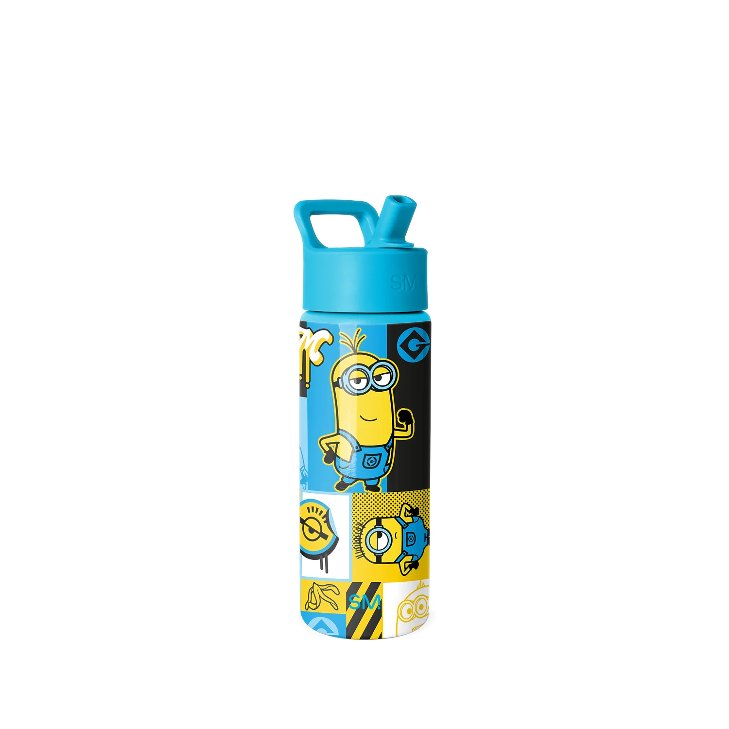 Simple Modern Summit Kids Water Bottle with Straw Lid - 18oz Minions Bello
